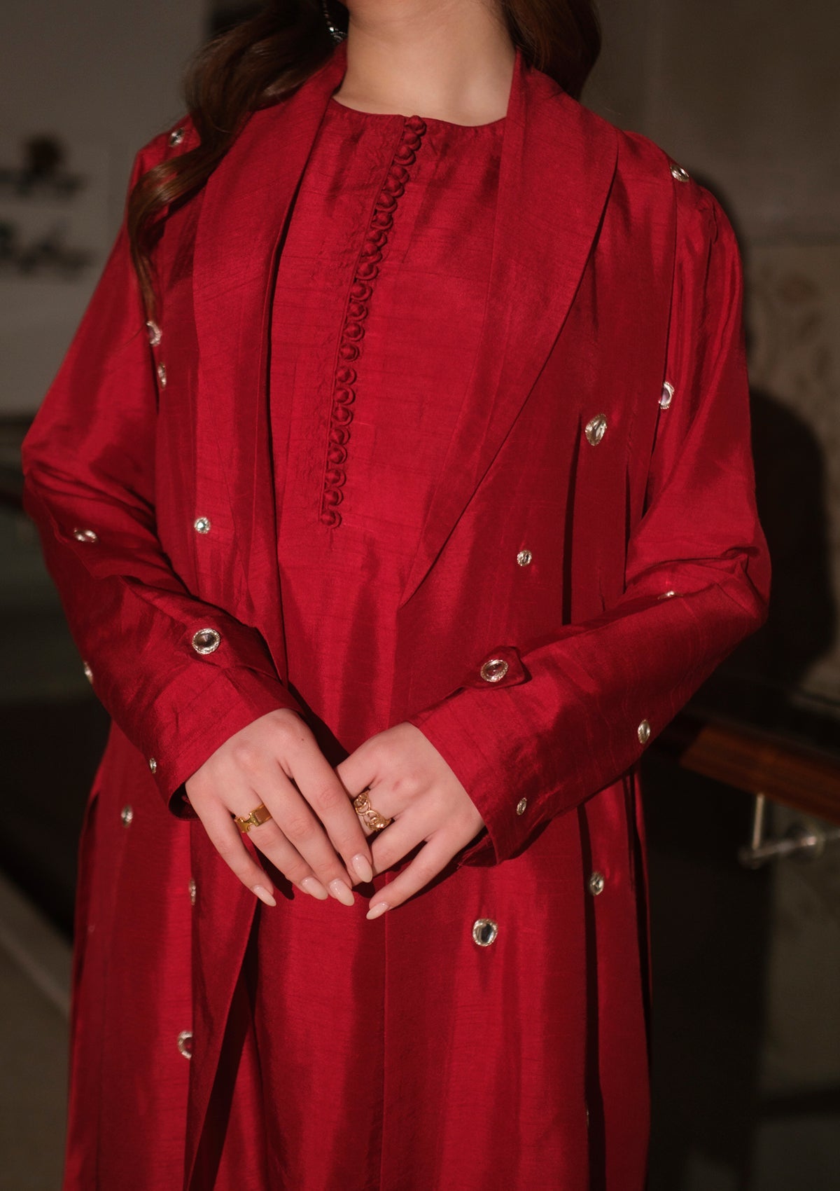 Ruby Stardust Trench Trio Set