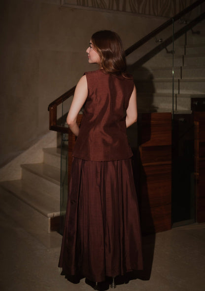 Mocha Cosmo Waistcoat Set