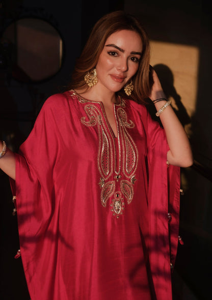 Cerise Afterglow Kaftan
