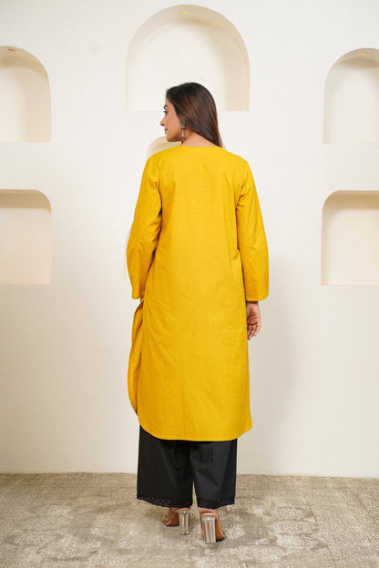 Saffron - Cotton long shirt
